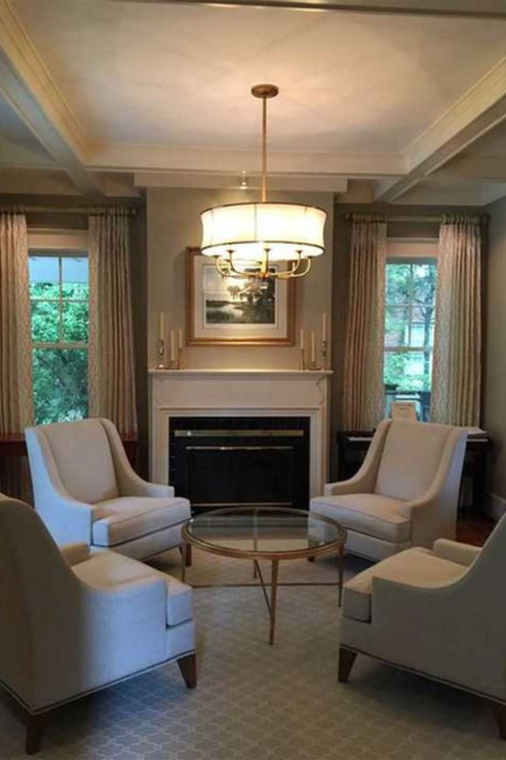 American Brass Simple Chandelier - view 3 | morylighting