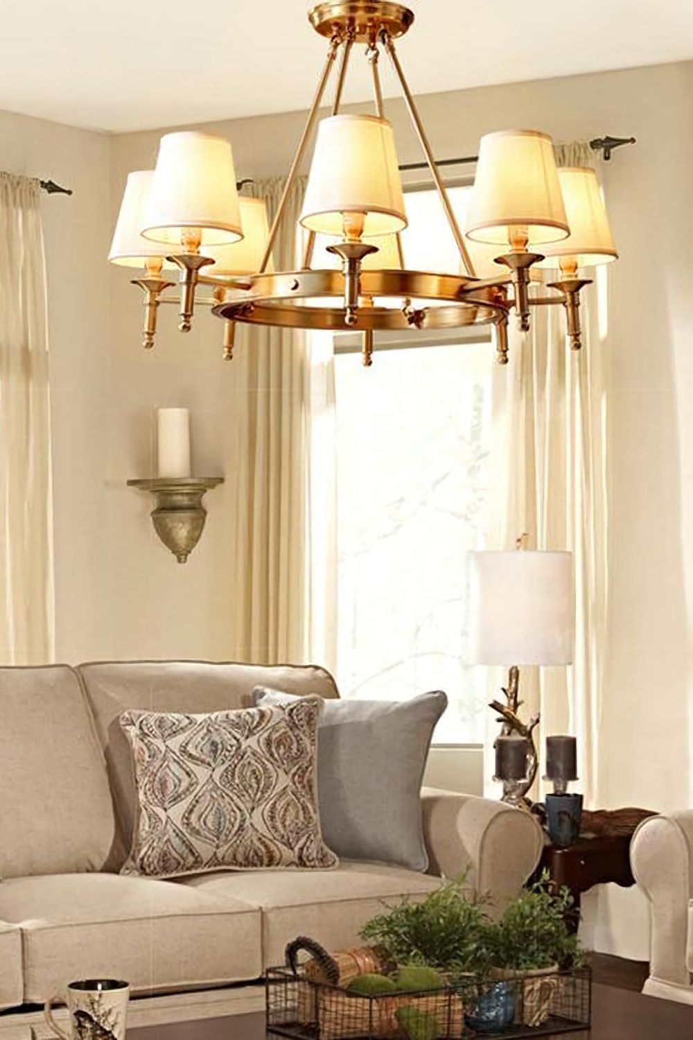 Antique Brass Chandelier - morylighting