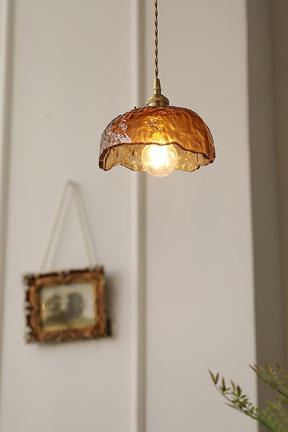 Antique Brown Glass Pendant Light - view 7 | morylighting