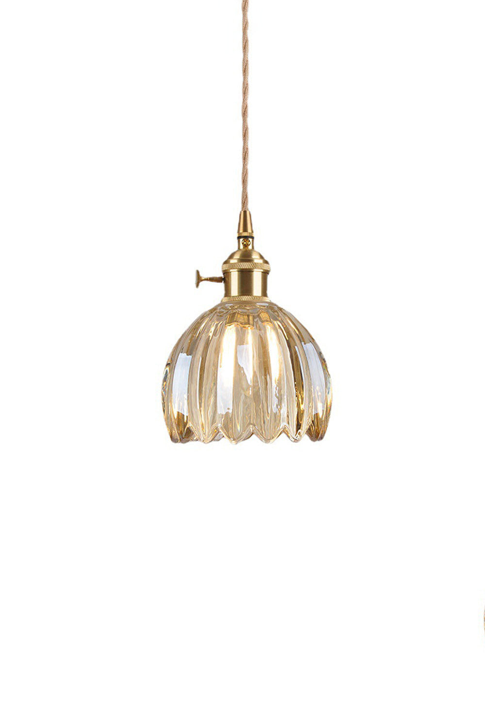 Antique Petal Shape Glass Pendant | morylighting