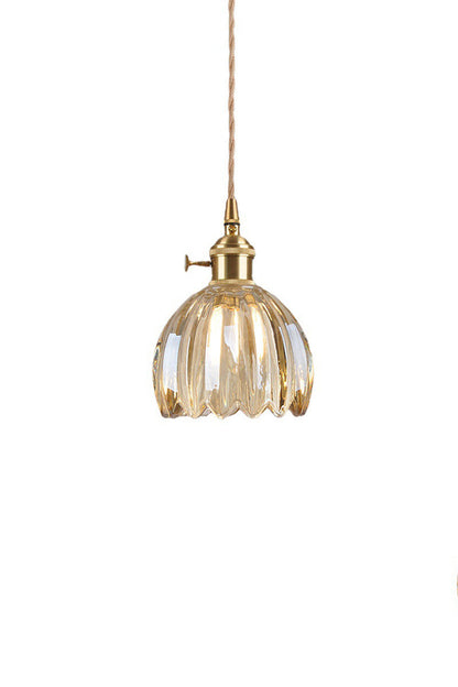 Antique Petal Shape Glass Pendant | morylighting