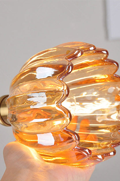 Antique Petal Shape Glass Pendant - view 12 | morylighting