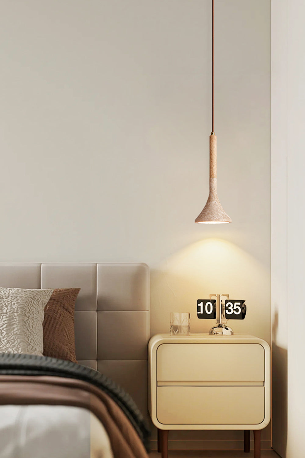 Aplomb Travertine Pendant Lamp - view 5 | morylighting