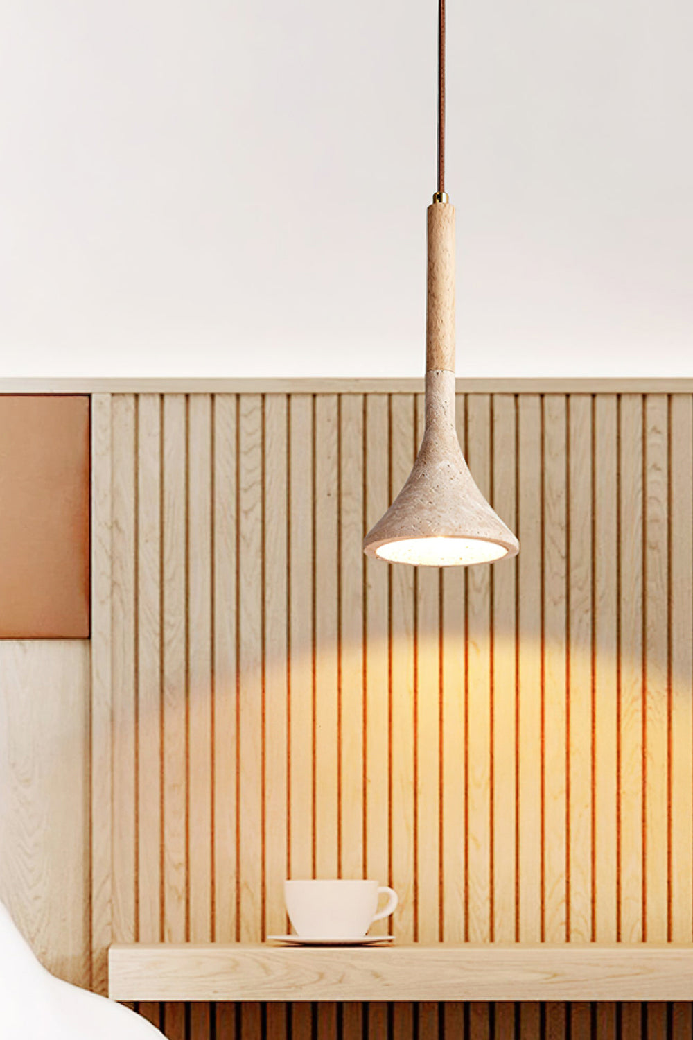 Aplomb Travertine Pendant Lamp - view 14 | morylighting