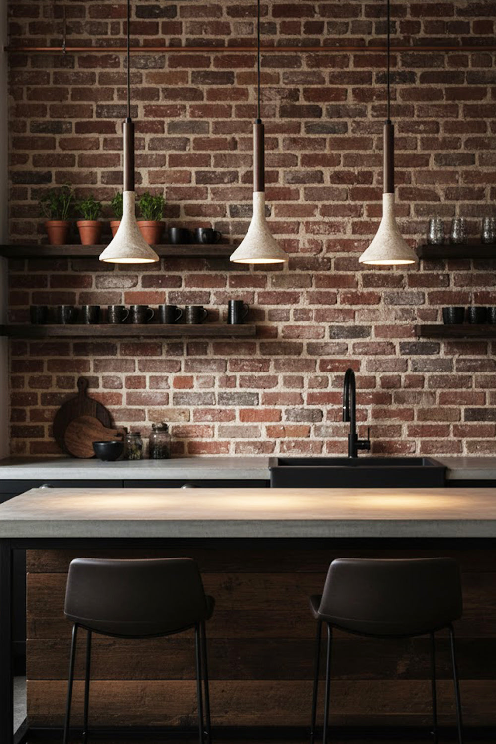 Aplomb Travertine Pendant Lamp - view 9 | morylighting