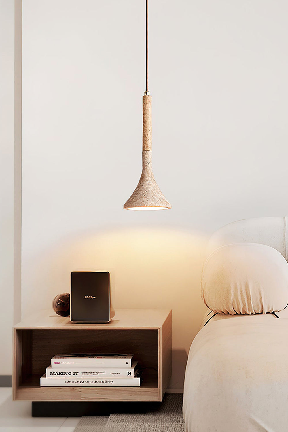Aplomb Travertine Pendant Lamp - view 10 | morylighting