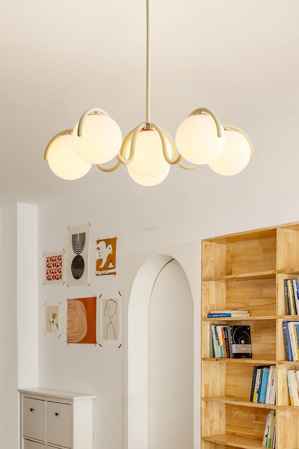 Arc Glow Orb Chandelier - view 2 | morylighting