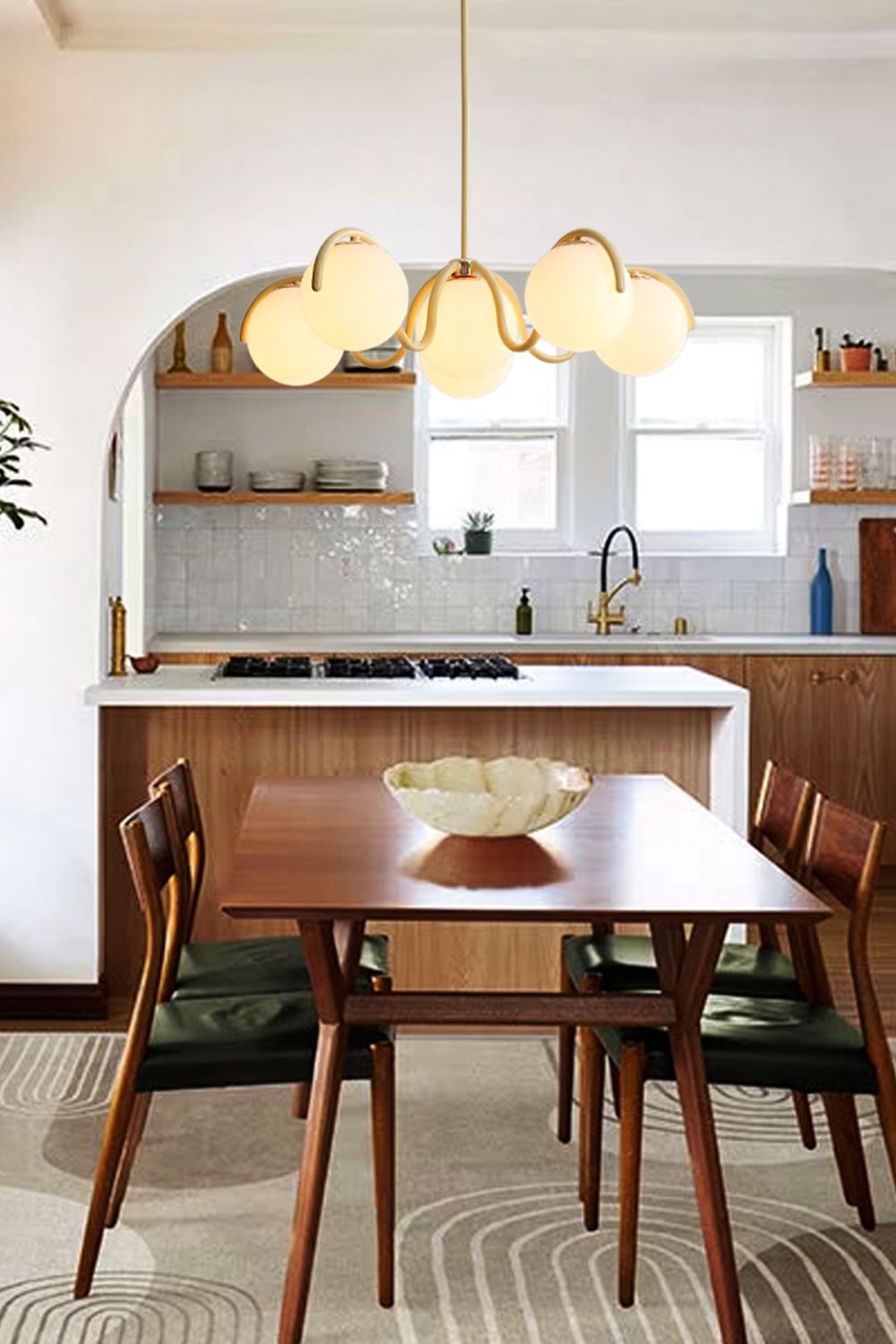 Arc Glow Orb Chandelier - view 4 | morylighting