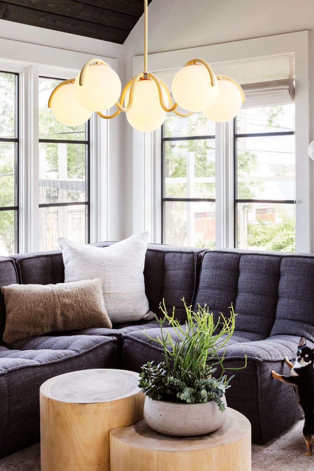 Arc Glow Orb Chandelier - view 6 | morylighting