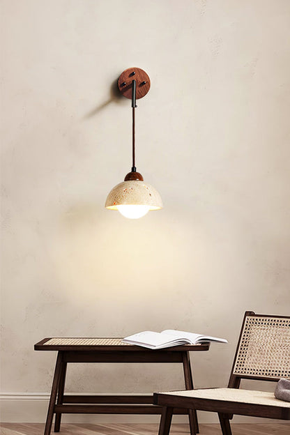 Arched Travertine Wall Light - view 12 | morylighting