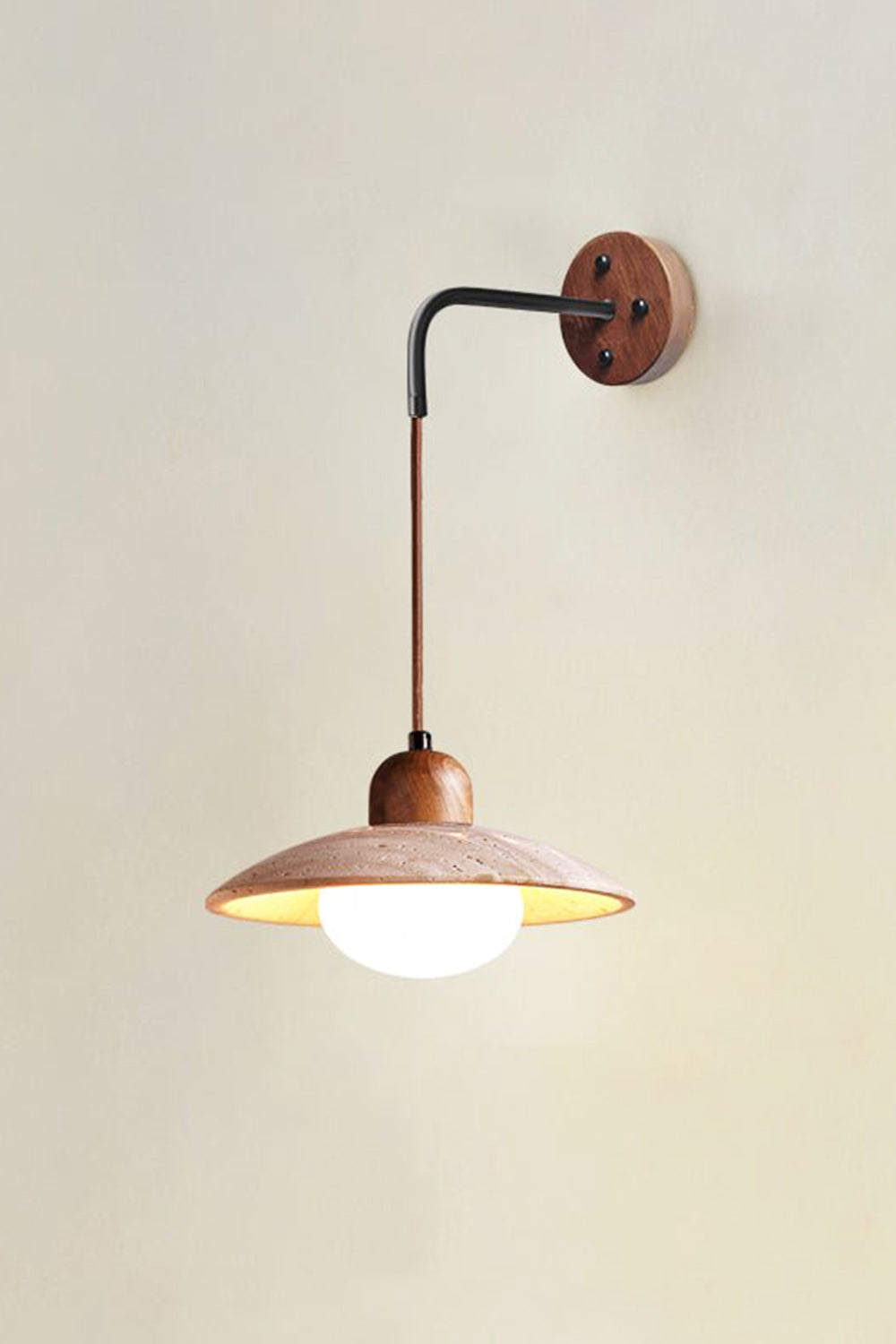 Arched Travertine Wall Light - view 25 | morylighting