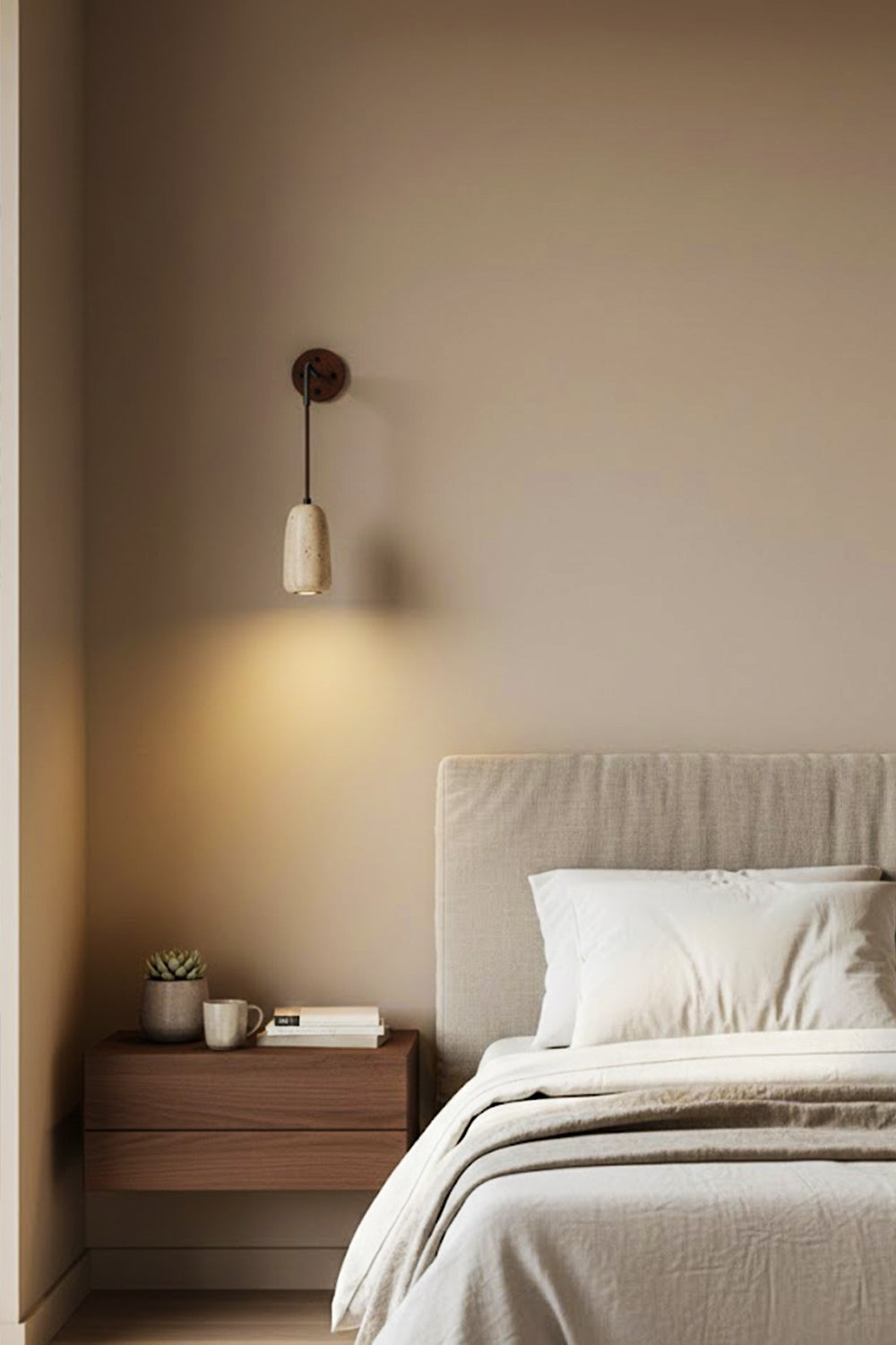 Arched Travertine Wall Light - view 16 | morylighting