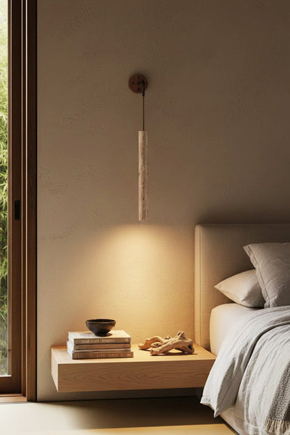 Arched Travertine Wall Light - view 10 | morylighting
