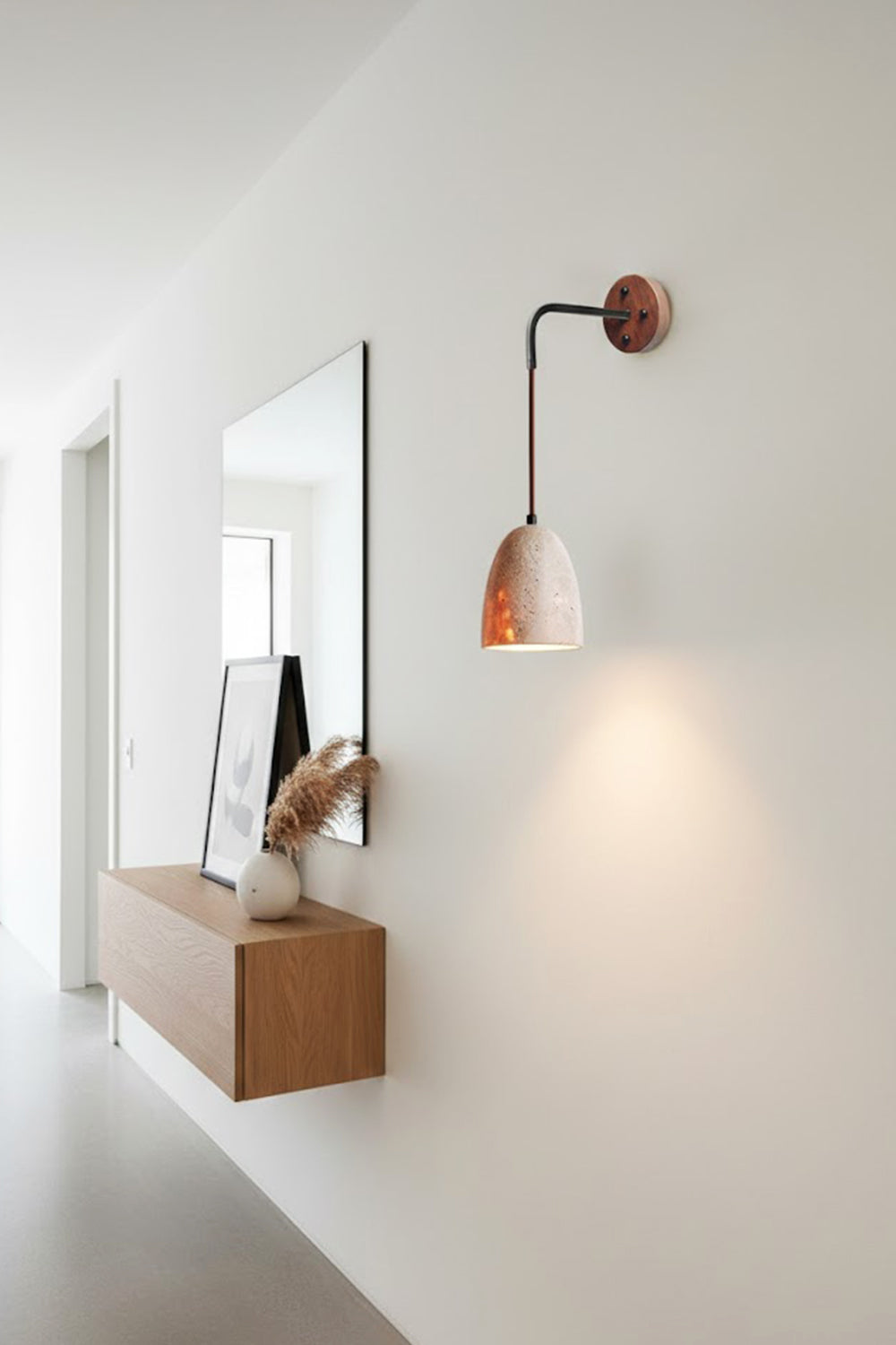 Arched Travertine Wall Light - view 9 | morylighting