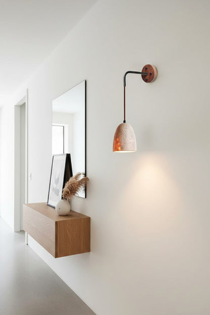 Arched Travertine Wall Light - view 9 | morylighting