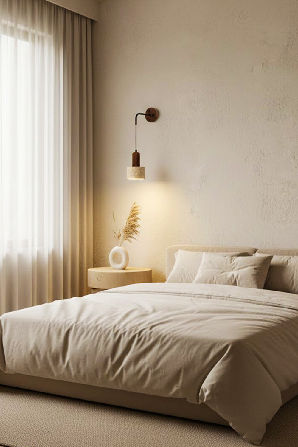 Arched Travertine Wall Light - view 3 | morylighting