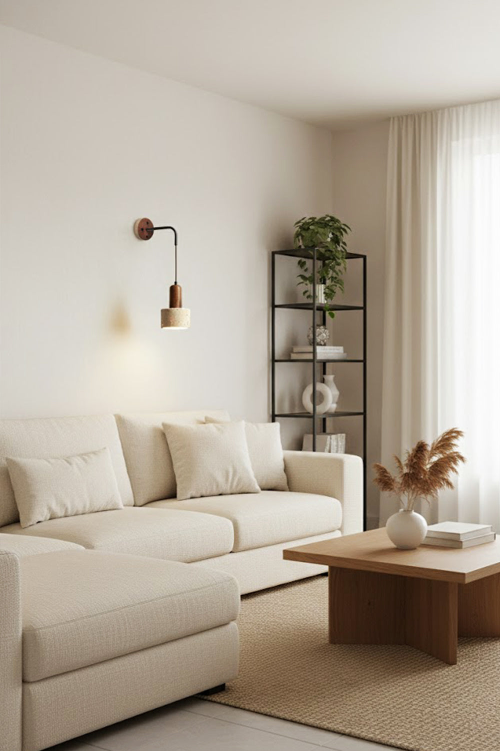 Arched Travertine Wall Light - view 5 | morylighting