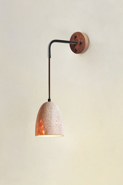Arched Travertine Wall Light - view 38 | morylighting