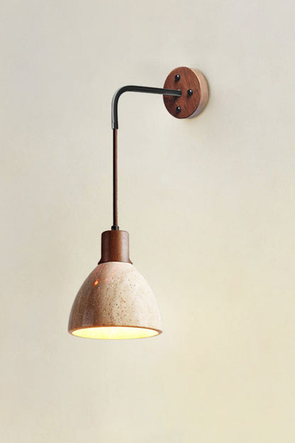 Arched Travertine Wall Light - view 37 | morylighting