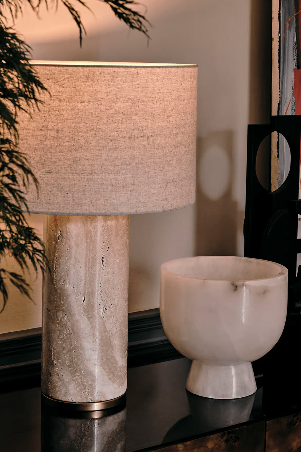 Aria Stone Table Lamp - view 5 | morylighting