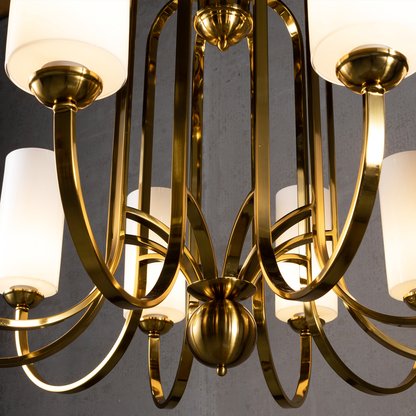 Morylighting Regal Radiance 10-Light Chandelier - Background Shot