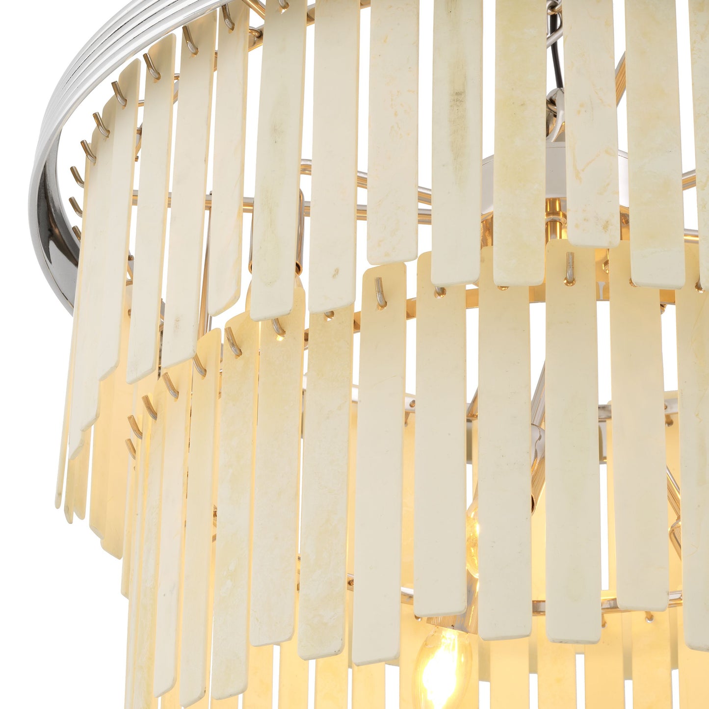 Morylighting Hardy Tiered Faux Bone Chandelier - Background Shot