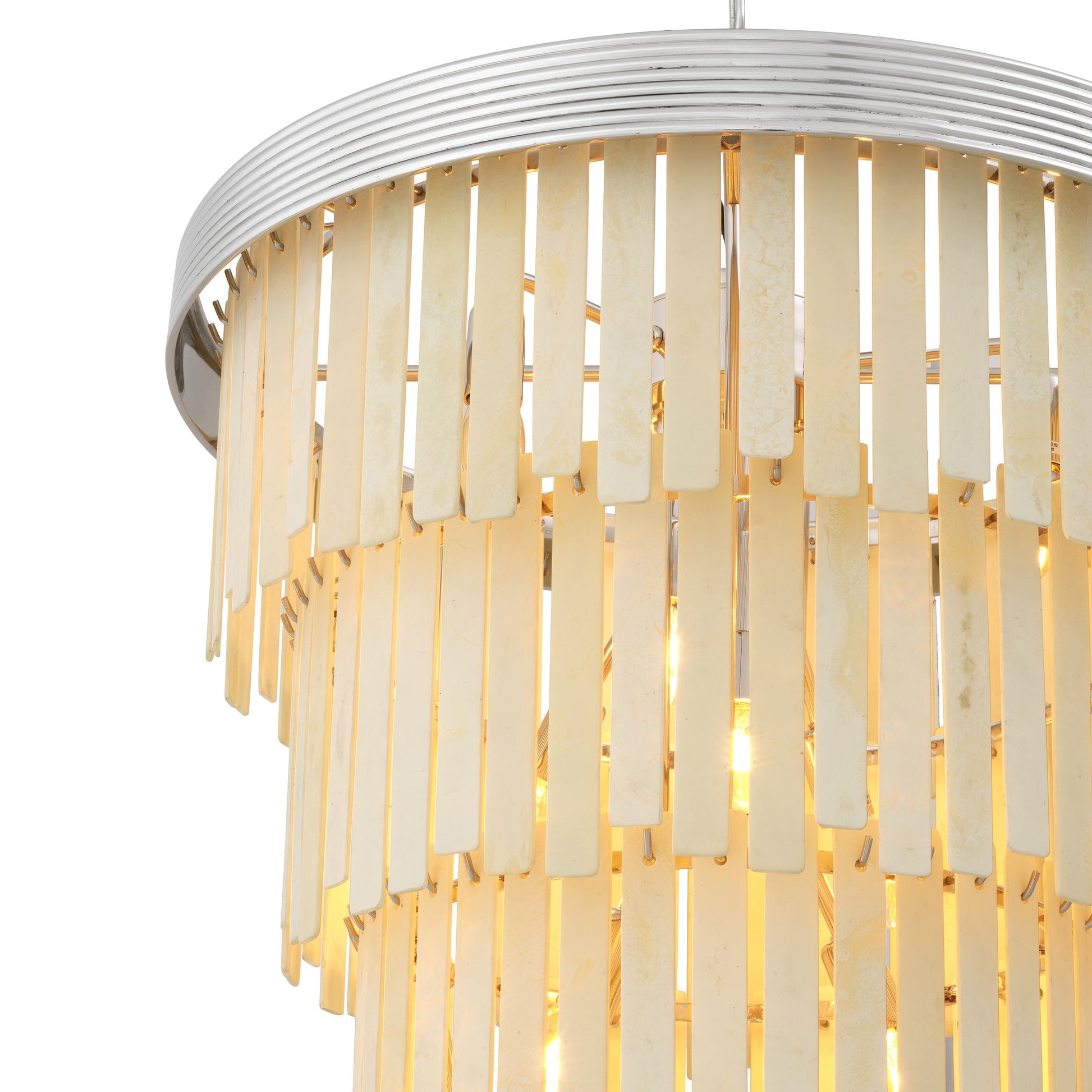 Morylighting Hardy Tiered Faux Bone Chandelier - Background Shot