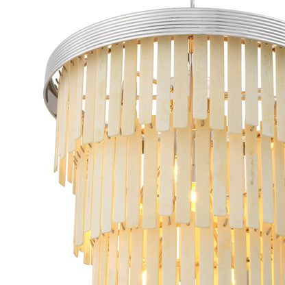 Morylighting Hardy Tiered Faux Bone Chandelier - Background Shot