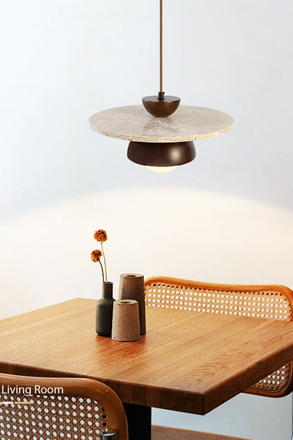 Arlo Travertine Pendant Light - view 7 | morylighting