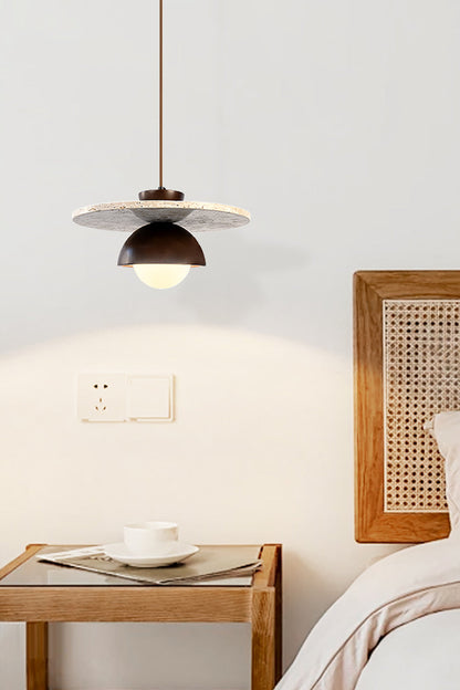 Arlo Travertine Pendant Light - view 5 | morylighting