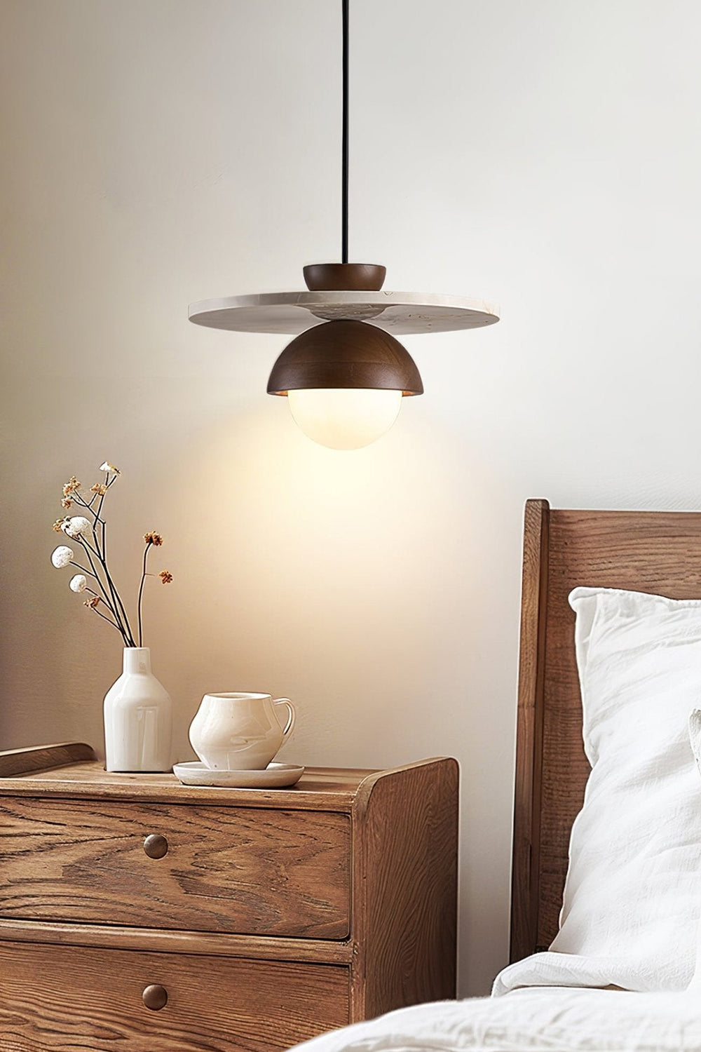 Arlo Travertine Pendant Light - view 11 | morylighting