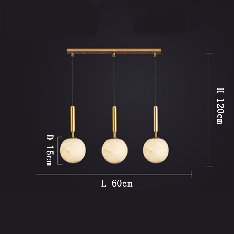 Morylighting Celestial Orb Alabaster Pendant - Background Shot