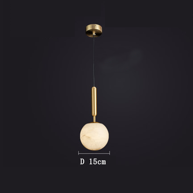 Morylighting Celestial Orb Alabaster Pendant - Background Shot