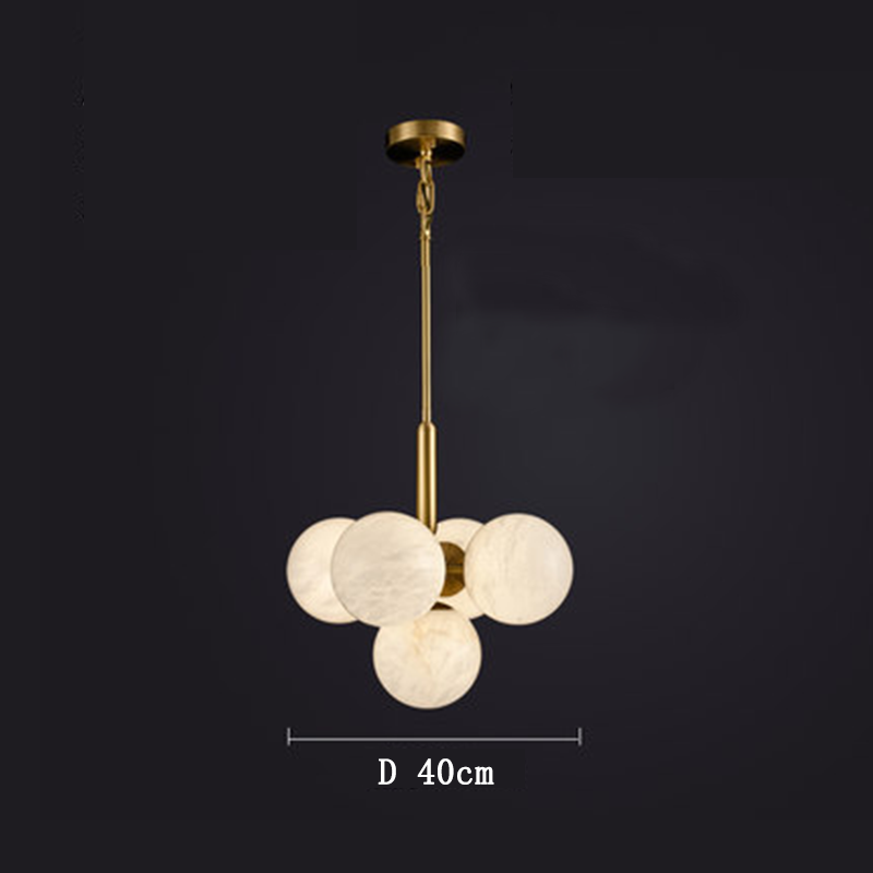 Morylighting Celestial Orb Alabaster Pendant - Background Shot