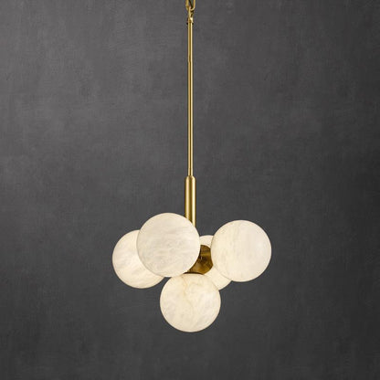Morylighting Celestial Orb Alabaster Pendant - Background Shot