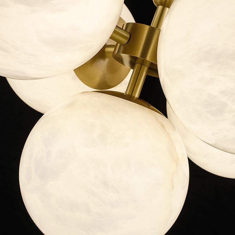 Morylighting Celestial Orb Alabaster Pendant - Background Shot