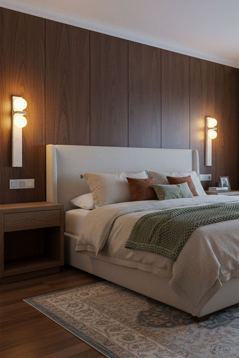 Asymmetrical Travertine Wall Sconce - view 14 | morylighting