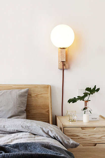 Atlas Globe Wall Sconce - view 4 | morylighting