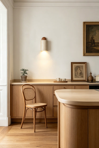 Aura Travertine Wall Sconce for  Restaurant | Samu  Lamp
