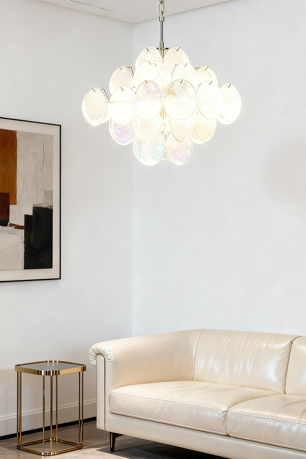 Aurelia Lridescent Art Chandelier - view 6 | morylighting