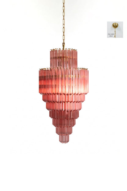 Aurora Cascade Glass Chandelier  Samu  Lamp