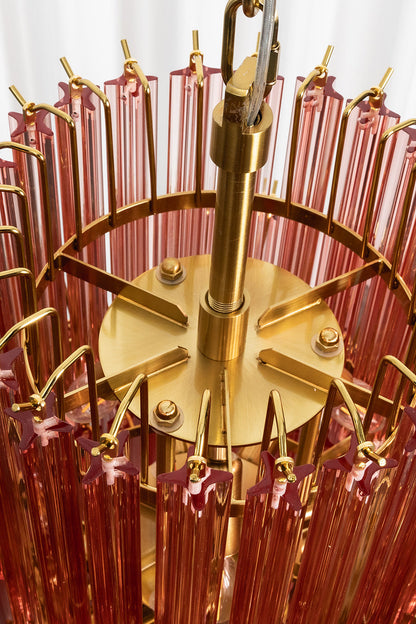 Aurora Cascade Glass Chandelier | detail | Samu  Lamp