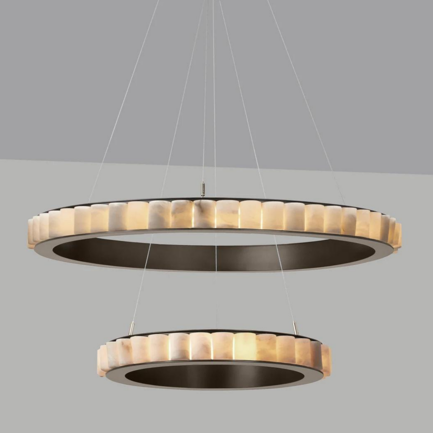 Morylighting Alabaster Aura Modern Chandelier - Background Shot
