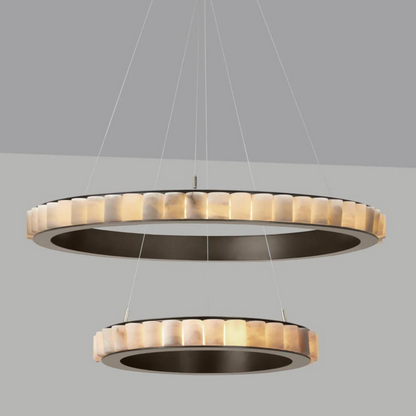 Morylighting Alabaster Aura Modern Chandelier - Background Shot