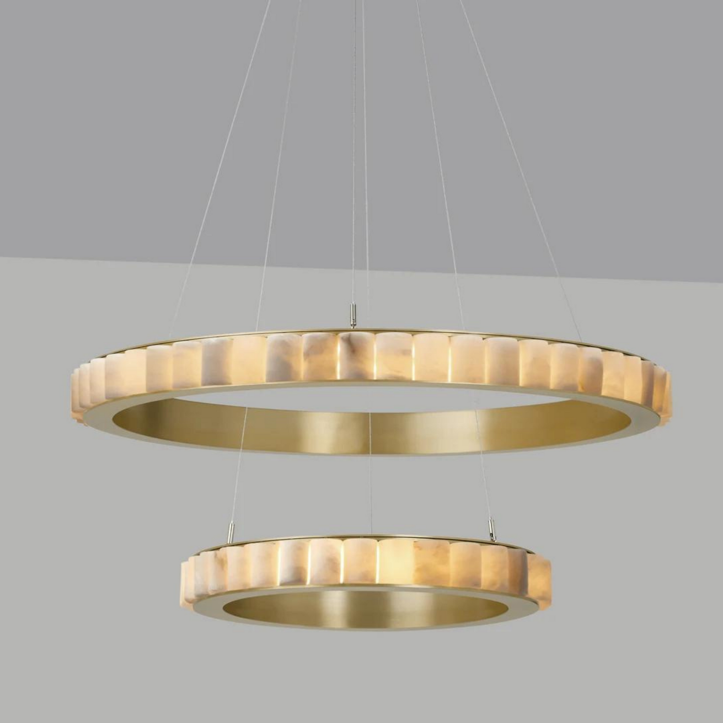 Morylighting Alabaster Aura Modern Chandelier - Background Shot