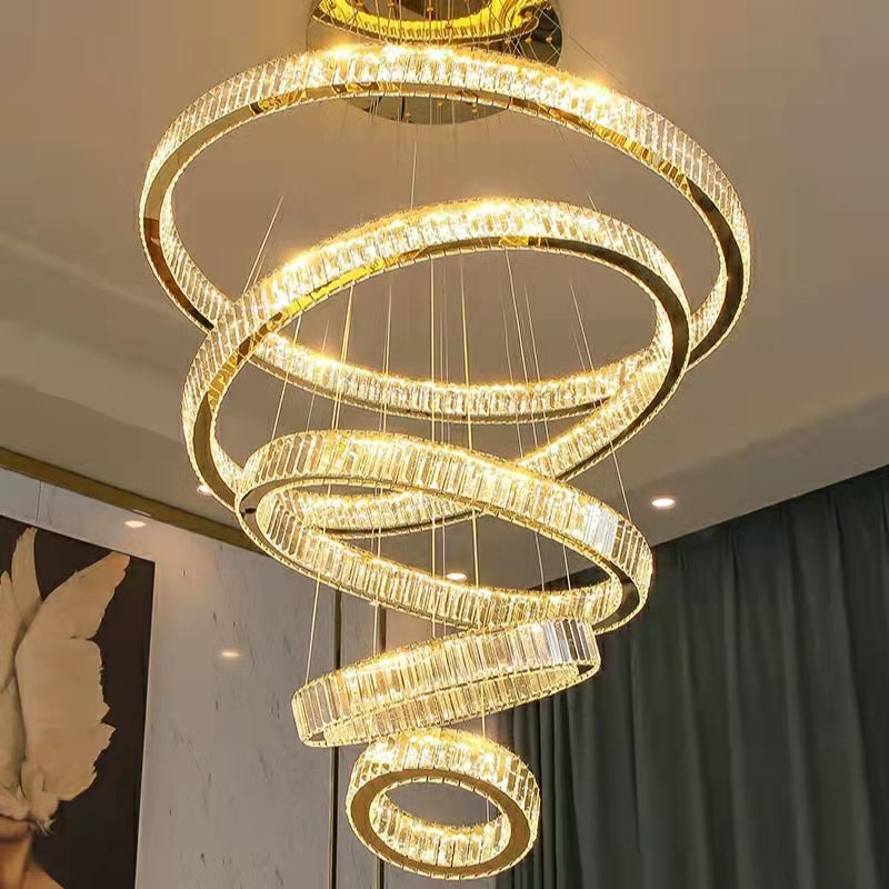Morylighting Radiant Aura Round LED Chandelier - Background Shot
