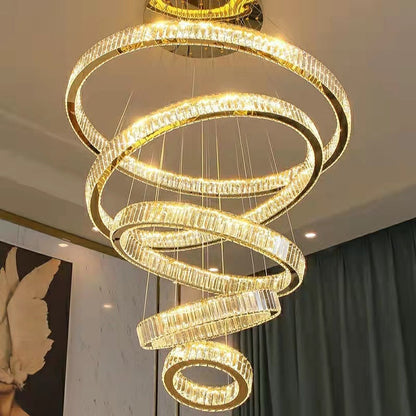 Morylighting Radiant Aura Round LED Chandelier - Background Shot