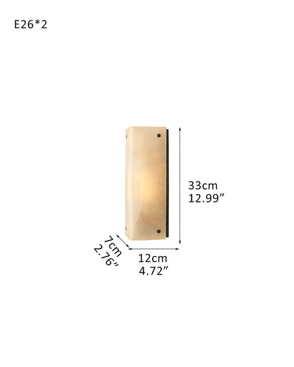 Reynard Alabaster Grand Wall Sconce Light Fixture 13"H 25"H