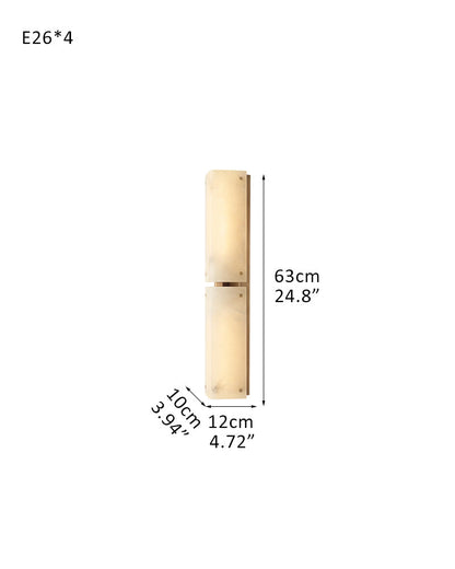 Reynard Alabaster Grand Wall Sconce Light Fixture 13"H 25"H