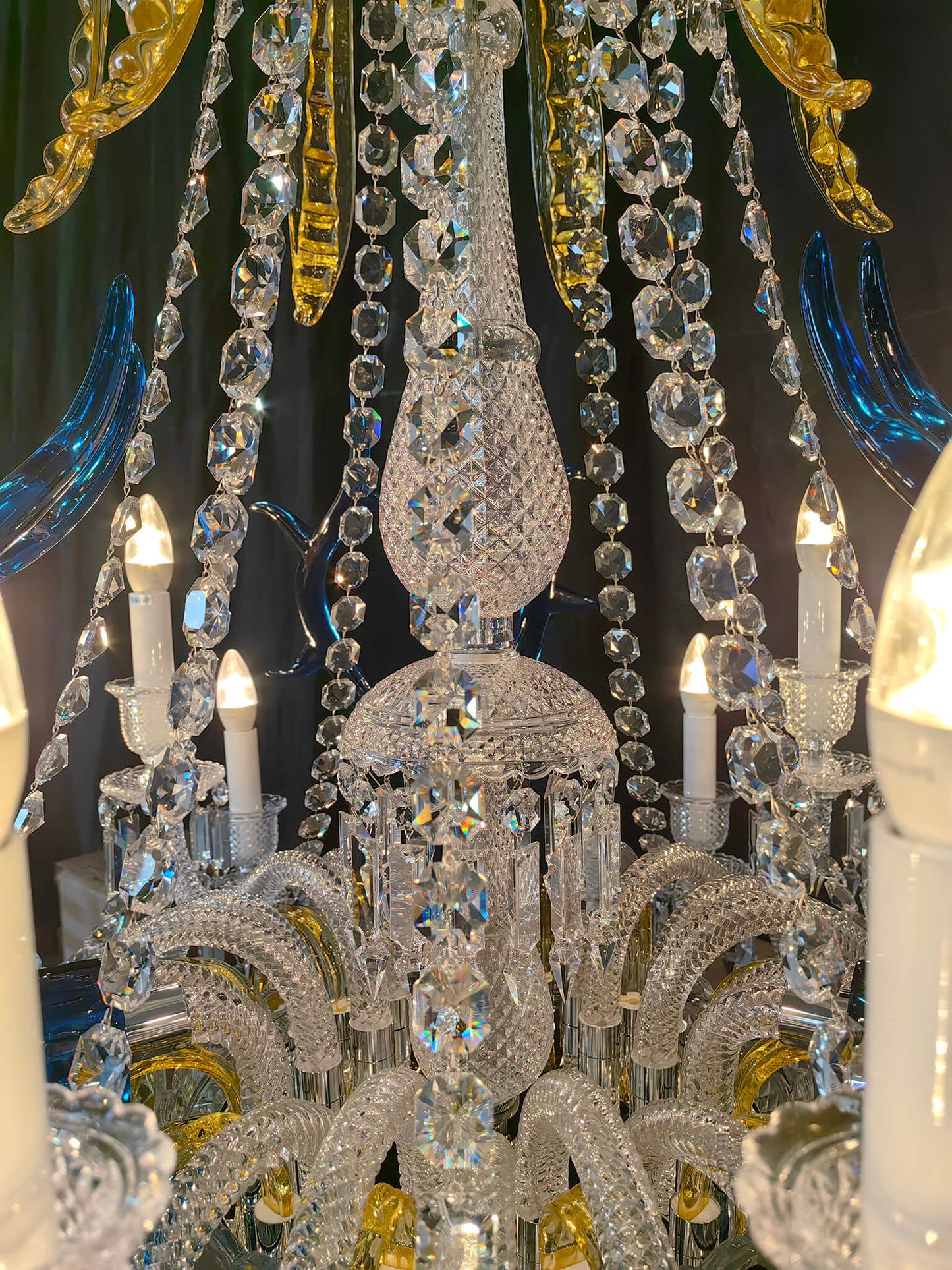 Entrance Zenith Deer Baccarat crystal chandelier